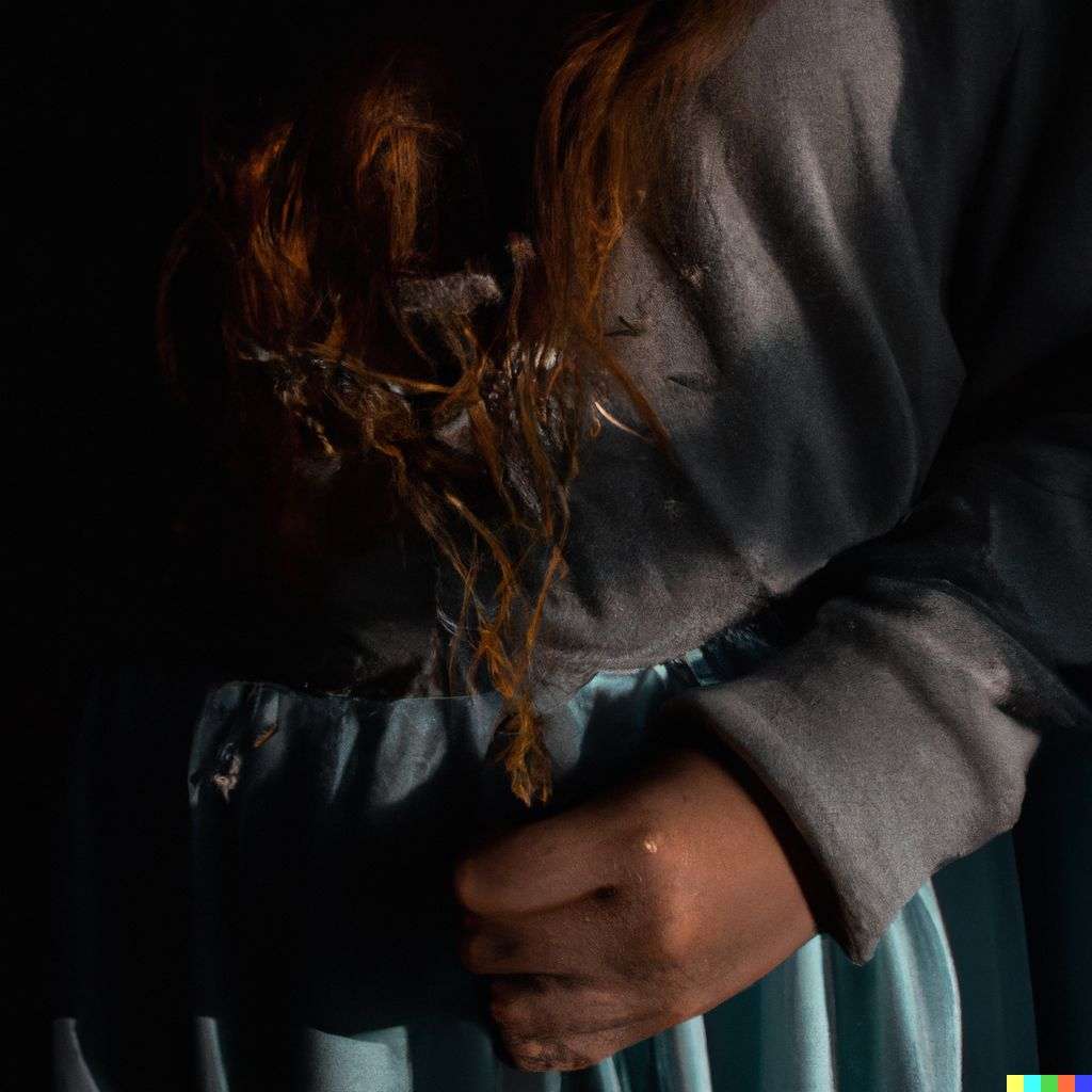 a representation of anxiety, photograph, golden hour lighting
